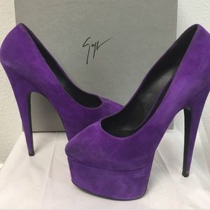 Giuseppe Zanotti Suede Platform Pumps - No box